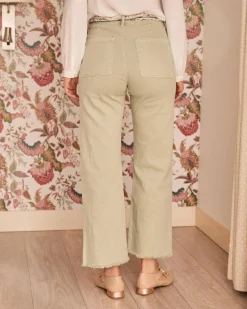 Polin et moi Ameline Flare Pantalon en denim