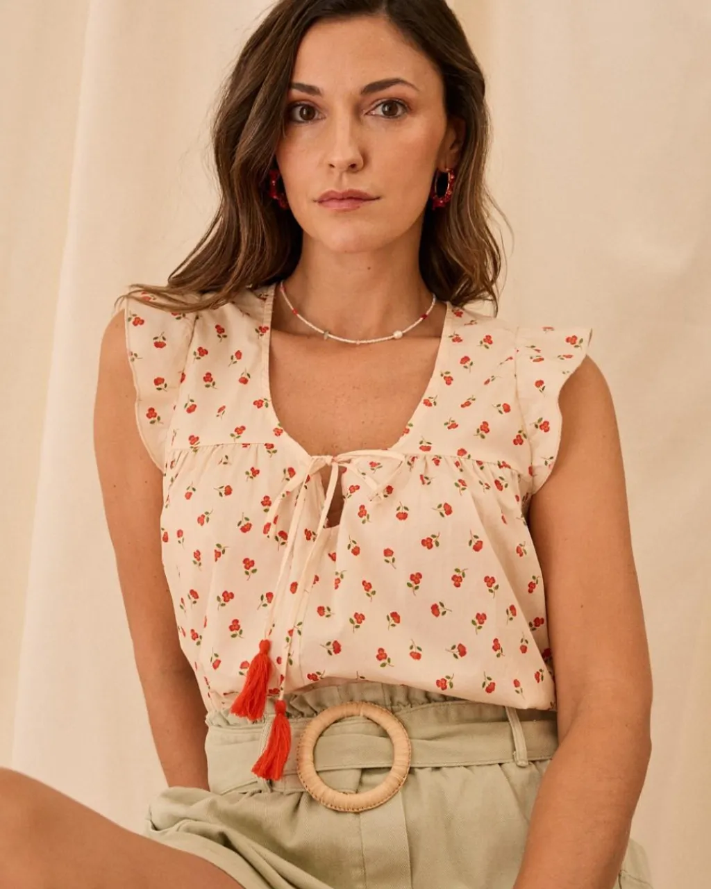 Polin et moi Amina Flowers Blouse