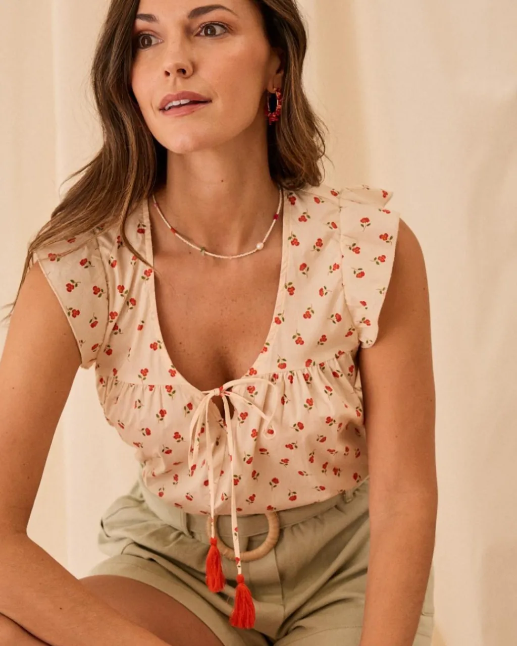 Polin et moi Amina Flowers Blouse