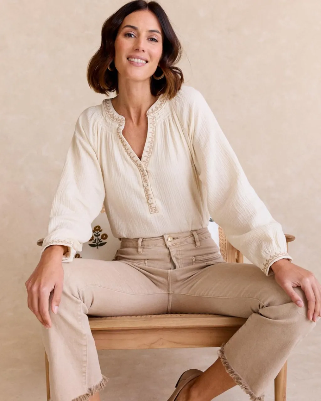 Polin et moi Berenice Neckline Blouse