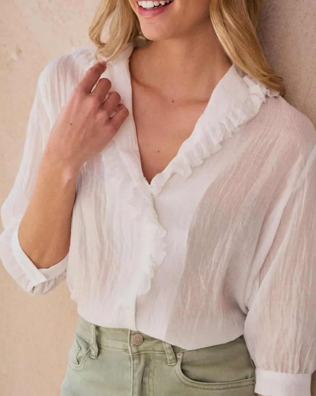 Polin et moi Blouse à col Isolde