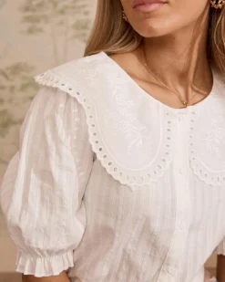 Polin et moi Blouse à col Simona