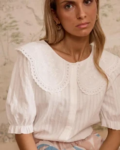 Polin et moi Blouse à col Simona