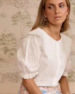 Polin et moi Blouse à col Simona