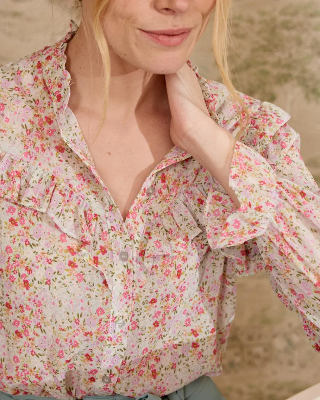 Polin et moi Blouse à volants Orian