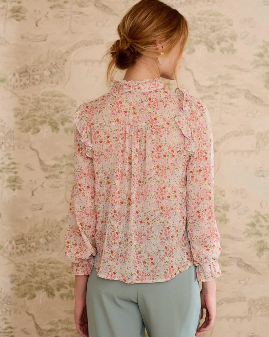 Polin et moi Blouse à volants Orian