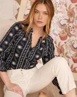 Polin et moi Blouse Flores Sol