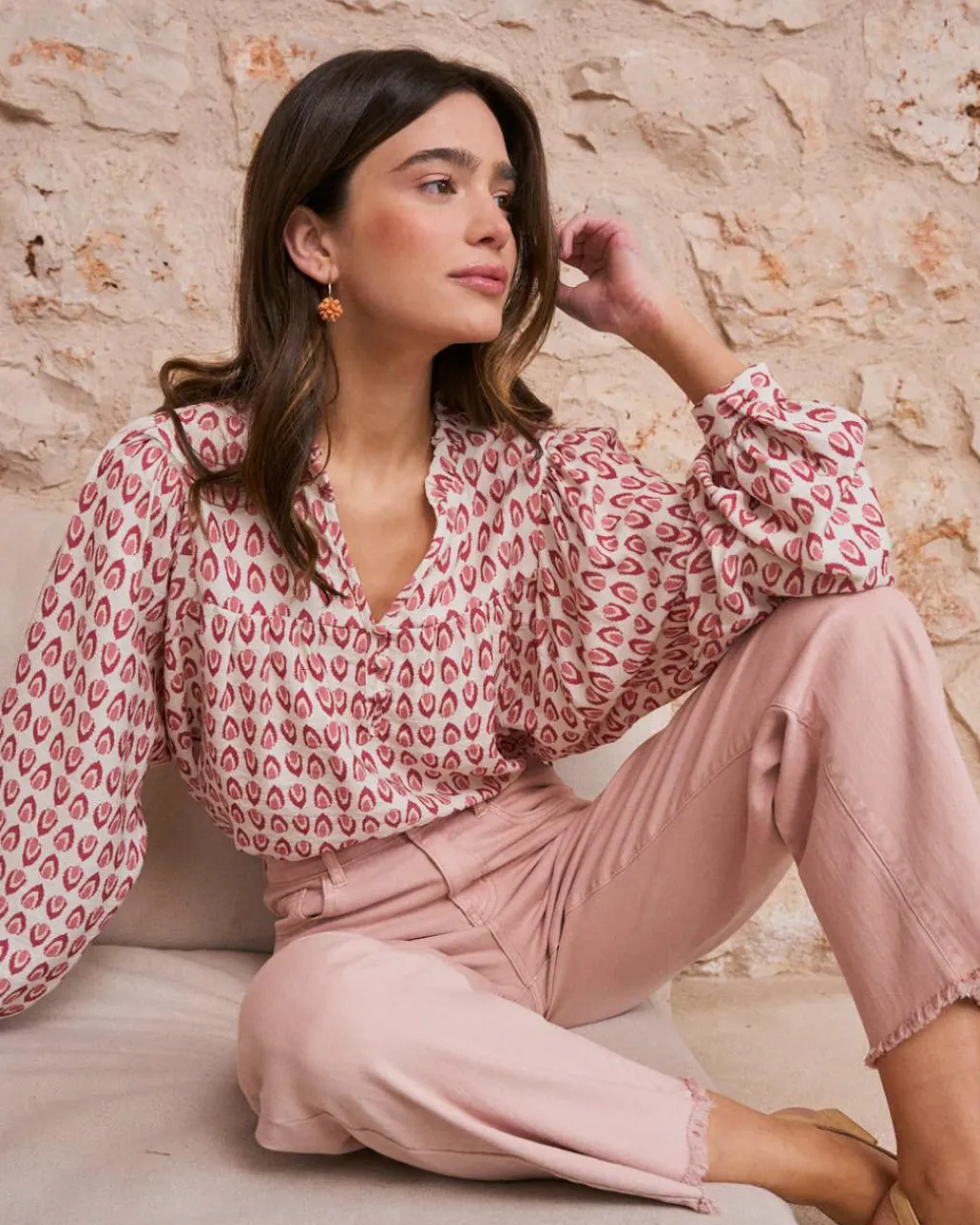 Polin et moi Blouse imprimée Sophie