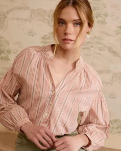 Polin et moi Blouse rayée Linda en lurex
