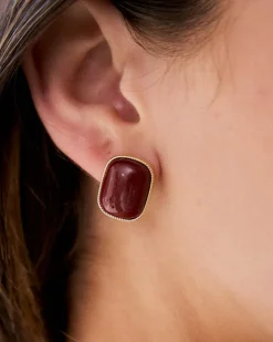 Polin et moi Boucle d’oreille carrée Pami