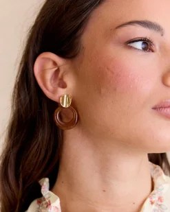 Polin et moi Boucle d’oreille créole écaille d’écaille d’Arles