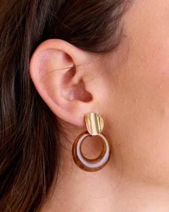 Polin et moi Boucle d’oreille créole écaille d’écaille d’Arles