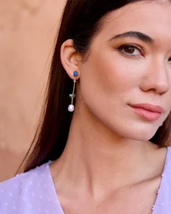 Polin et moi Boucles d’oreilles Camélia Pierre