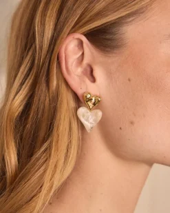 Polin et moi Boucles d’eilles cœur rubis