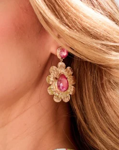 Polin et moi Boucles d’oreilles en pierre d’or