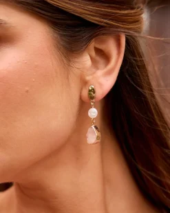 Polin et moi Boucles d’oreilles en pierre