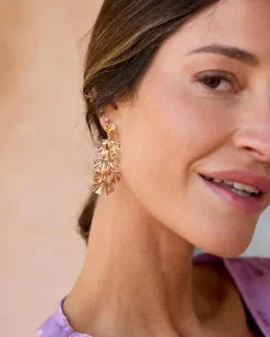 Polin et moi Boucles d’eilles fleur Bleuet