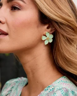 Polin et moi Boucles d’oreilles fleur de