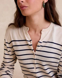 Polin et moi Cardigan rayé Dirunia