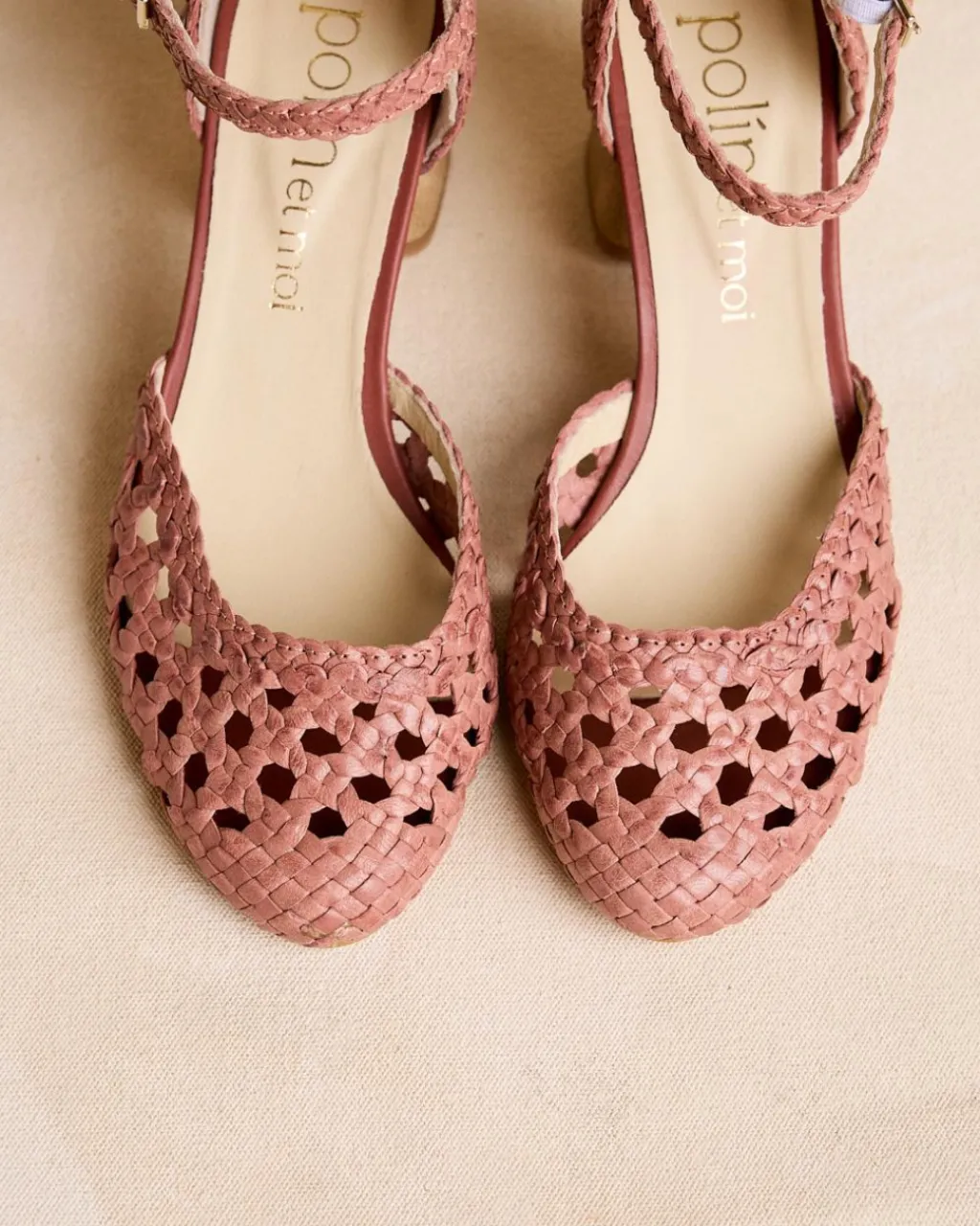 Polin et moi Chaussure Mari Tressées