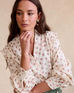 Polin et moi Chemise à fleurs runiques
