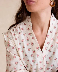 Polin et moi Chemise à fleurs runiques