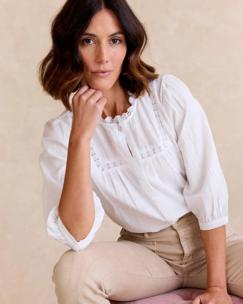 Polin et moi Chemise à manches tulipe