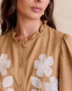 Polin et moi Chemise brodée Ciela