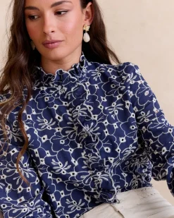 Polin et moi Chemise brodée Guada