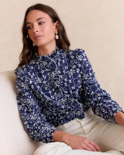 Polin et moi Chemise brodée Guada