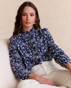 Polin et moi Chemise brodée Guada