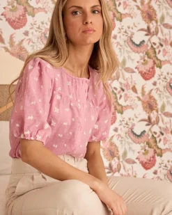 Polin et moi Chemise brodée Lia