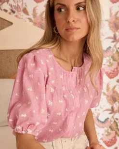 Polin et moi Chemise brodée Lia