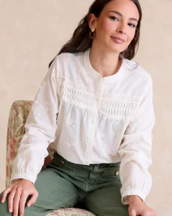 Polin et moi Chemise brodée Lidia