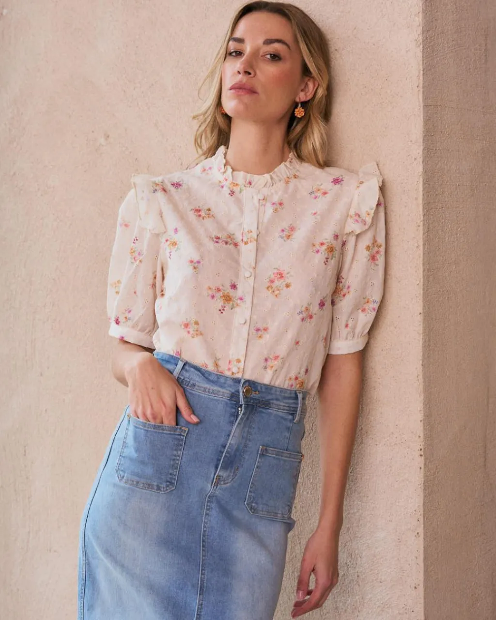 Polin et moi Chemise brodée Nati