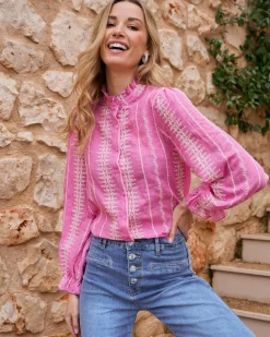 Polin et moi Chemise brodée Tibi