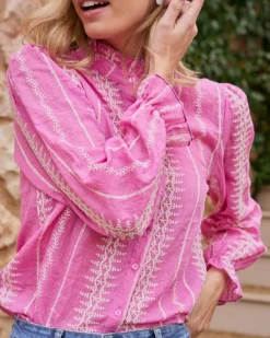 Polin et moi Chemise brodée Tibi