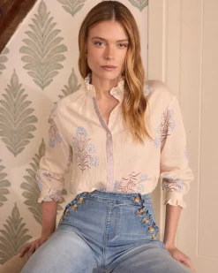 Polin et moi Chemise Eulalia Flowers