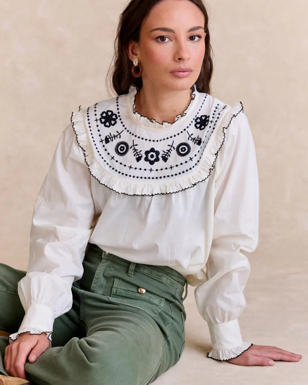 Polin et moi Chemisier à col Indiana