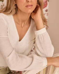 Polin et moi Chemisier à détails Lucille