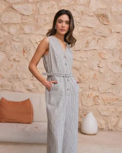 Polin et moi Combinaison rayée Calum