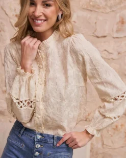 Polin et moi Dafne Blouse brodée