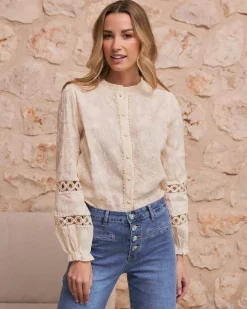 Polin et moi Dafne Blouse brodée