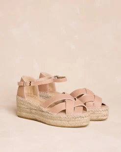 Polin et moi Espadrille en croûte de cuir Cornelia