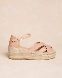 Polin et moi Espadrille en croûte de cuir Cornelia