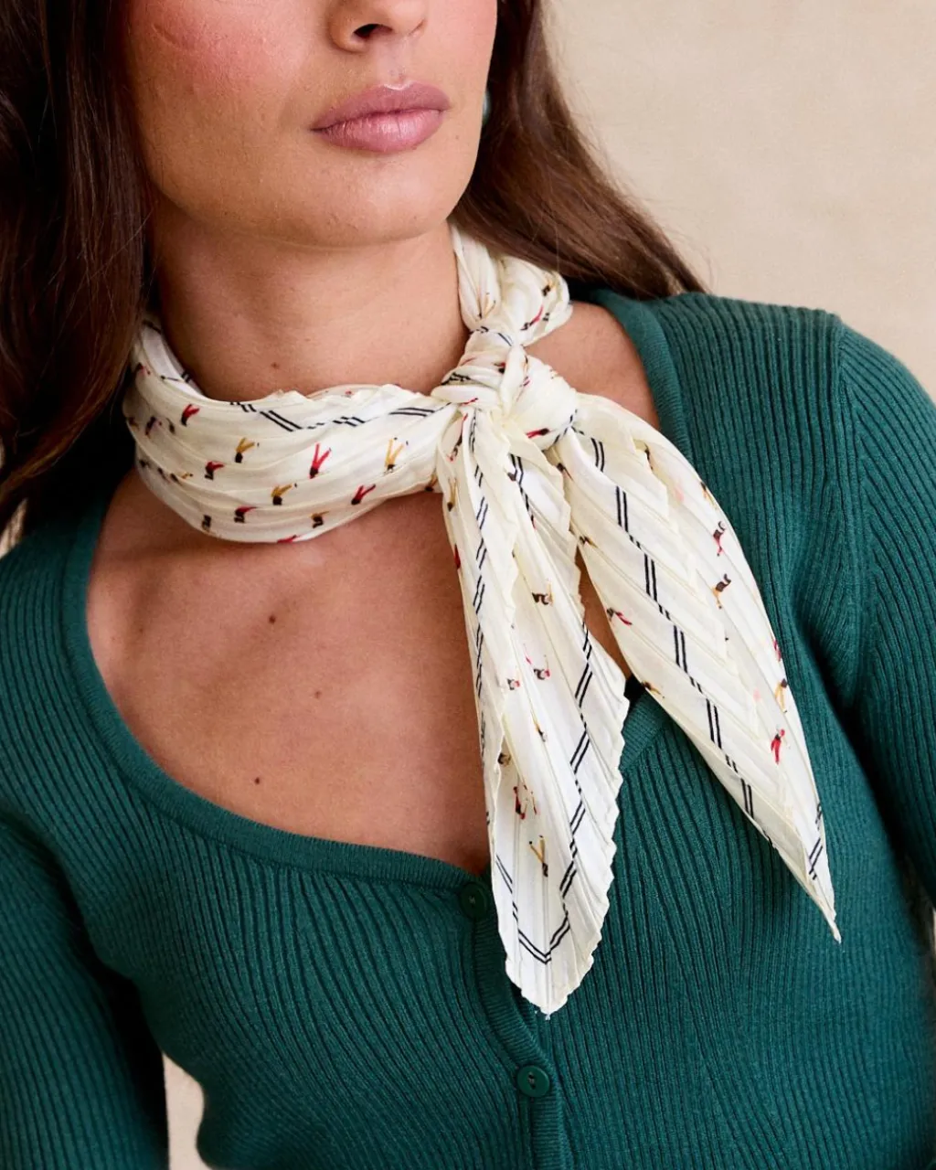 Polin et moi Golf Beaune Écharpe Plissée