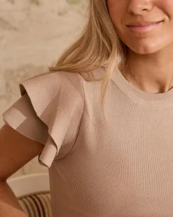 Polin et moi Haut à volants à manches Jordils