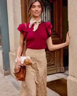 Polin et moi Haut à volants Siena