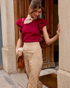 Polin et moi Haut à volants Siena