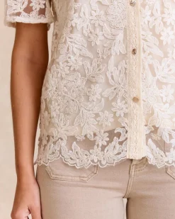 Polin et moi Haut brodé Griselda